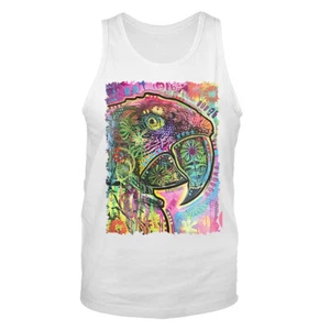 CLOSE UP PAPAGEI Tiere Vogel lustiger Witz Humor humorvolle Grafik Neuheit Tanktop - Bild 1 von 8