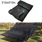Black Privacy Fence Mesh Screen Sunshade Cloth Netting for UV Protection