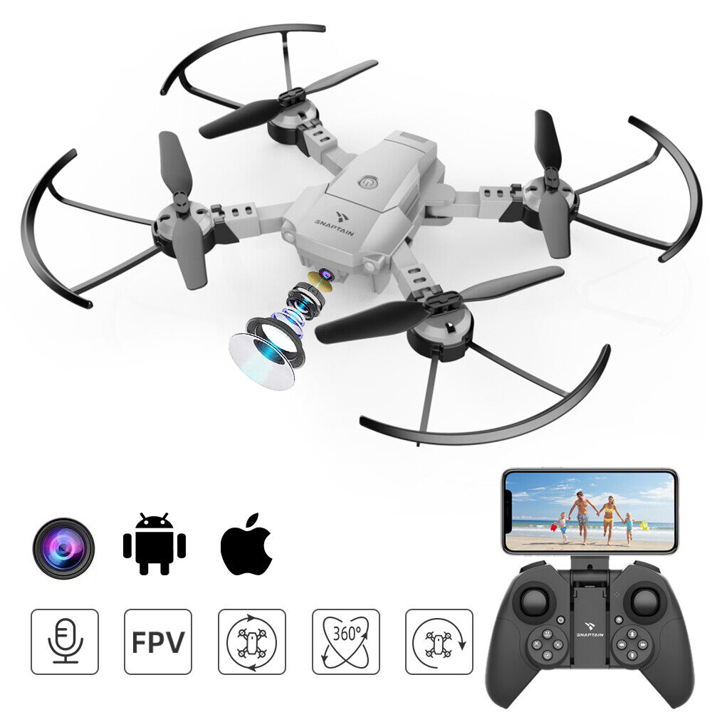 SNAPTAIN A10 WiFi Foldable Drone Real 1080P Camera Voice Control FPV Quadcopter