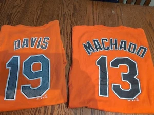 Majestic MLB Baltimore Orioles1 Manny Machado#13 And 1 Davis, Baseball Medium - Picture 1 of 5