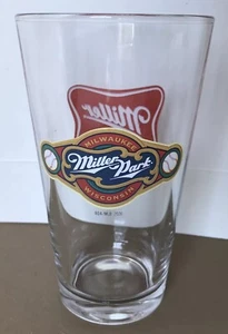 2020 Miller Park Milwaukee Brewers Logo Baseball Pint Glass Beer WOW! - Picture 1 of 8