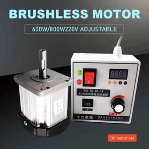 Motor sin escobillas Alta Potencia Velocidad Ajustable 220v DC Juego de motor, Máquina de torno - Imagen 1 de 22
