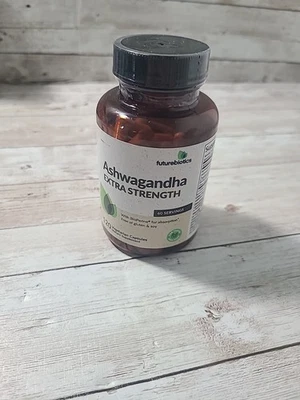 Futurebiotics Ashwagandha 120 cápsulas força extra 3000mg alívio do estresse 8/26 - Imagem 1 de 3