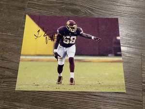 Thomas Davis Washington Commanders Signed 8.5x11 Football Photo NFL Redskins - Picture 1 of 1