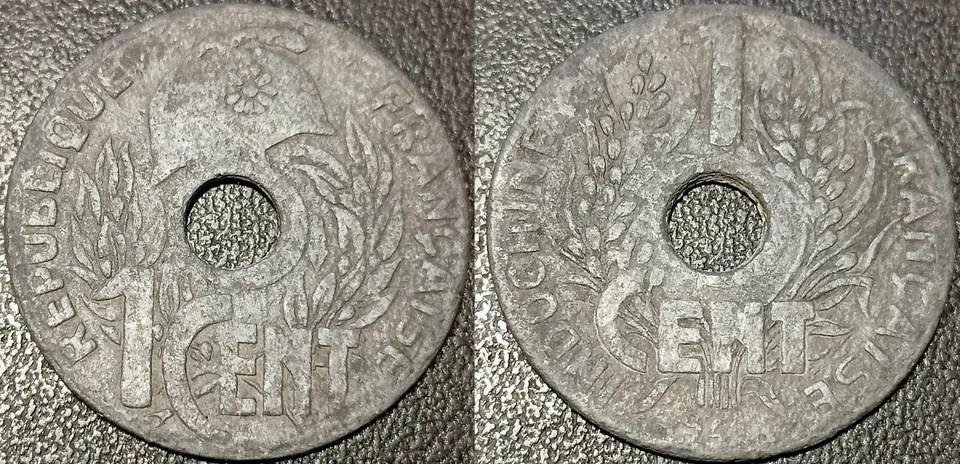 French Indochina - 1 Cent. 1941 HANOI ! LEC#109 - Image 1 of 1