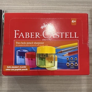 Faber Castell 2 Hole Pencil Sharpeners X 24 NEW - Picture 1 of 4