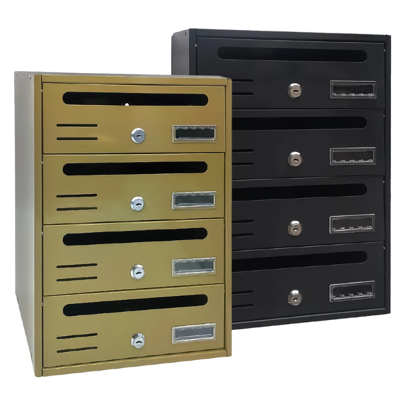 CASSETTA POSTALE 4 posti - bronzo - cm. 30,2x17,5x H. 42,5 - Immagine 1 di 1