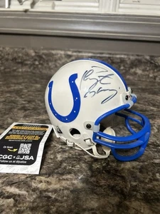 Peyton Manning Signed Mini Helmet NFL Indianapolis Colts JSA COA - Picture 1 of 4