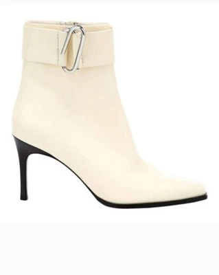 Botines Phillip Lim Alix de cuero para mujer de diseñador crema talla 7,5 Foto 1 de 4