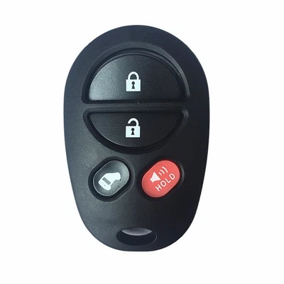 For Toyota Sienna Highlander 4 Buttons Smart Remote Car Key Shell Case Chain Fob - Image 1 of 2