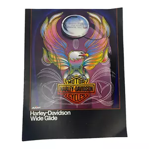 VINTAGE HARLEY DAVIDSON AMF WIDE GLIDE BROCHURE - Picture 1 of 3