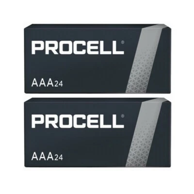 48 pilas alcalinas constantes AAA Duracell Procell 1,5 V (triple A, PC2400, LR03) Foto 1 de 3