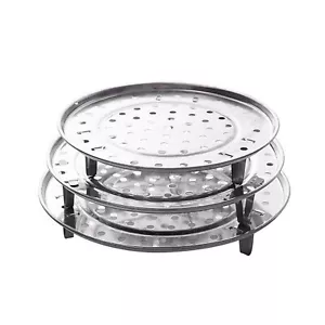 Stainless Steel Steamer Rack Insert Stock Pot Steaming Tray Stand Cookware Tool - Picture 1 of 10