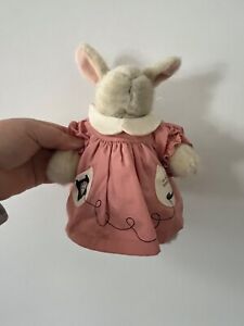 Muffy Hoppy VanderHare Plush Rabbit Pink Telephone Dress Bunny 1997 Stuffed