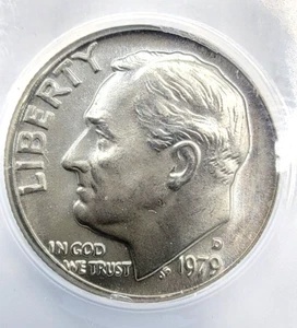 1979 D 10C Roosevelt Dime MS 68 ANACS *****TOP POP***** 1 of only 4!! Free Ship! - Picture 1 of 4