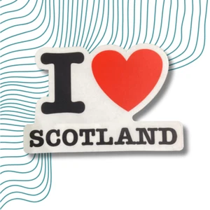I Heart Scotland Sticker Souvenir Scottish Gift - Picture 1 of 1