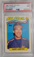1989 TOPPS TIFFANY ALL-STAR #393 GARY CARTER METS HOF PSA 9