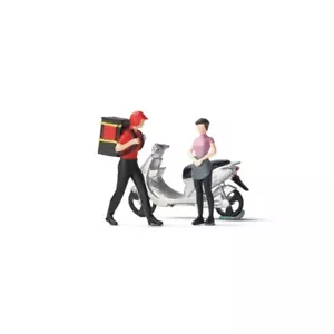 CR 1:64 Figura Pintada Modelo ature Resina Diorama Entrega de Alimentos Hombre Dama - Imagen 1 de 9