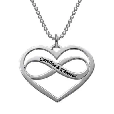 Collana con nome scritta Argento 925 rodiato anallergico gioielli donna ragazza - Immagine 1 di 3