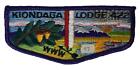 Kiondaga Lodge 422 Buffalo Trace Council IN cb Flap Purple Bdr (Z1164)