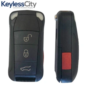 Llave abatible de 4 botones para Porsche Cayenne 2000-2004/KR55WK45032/315 MHz - Imagen 1 de 4