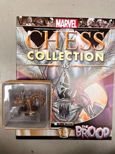MARVEL THE CHESS COLLECTION ISSUE 45 THE BROOD EAGLEMOSS MODEL FIGURE + MAGAZINE - Picture 1 of 2