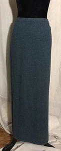 April Cornell For Cornell Trading Womens Large Lambswool Maxi Skirt Blue Modest - Picture 1 of 7