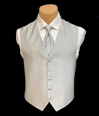 Men's Lauren Ralph Lauren Ice Silver Tuxedo Vest with Choice of Tie - Image 1 of 4