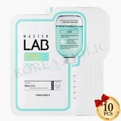 TONYMOLY Master Lab Mask Sheet 19g 10pcs Cica Soothing Skin Care Mask Sheets - Image 1 of 4