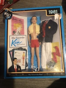 1961 My Favorite Ken 50th Anniversary Doll, #T7668, New, Mattel, NRFB. - Picture 1 of 2