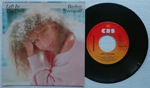 BARBRA STREISAND 'Left In The Dark / Here We Are At Last' 1984 Dutch 7" vinyl - Foto 1 di 1