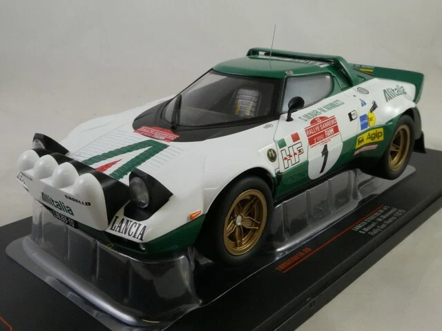 IXO Lancia Stratos HF Alitalia #1 Munari Rally San Remo 1975 1/18 18RMC061A.20 - Immagine 1 di 3