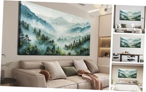 Canvas Wall Art Decor Art Work for Wall Decor Mountain Botanical Wall Art  - Picture 1 of 7