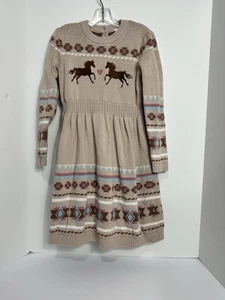Gymboree Sweater Dress Horse Sz 8 EUC  - Picture 1 of 3