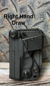 Kydex Pocket Holster with Leather Panel - Picture 1 of 21