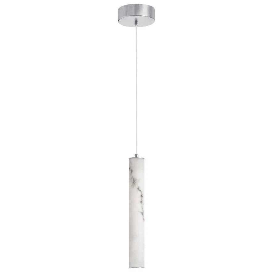 Dainolite Reuben 1 Light LED Pendant, Polished Chrome/White - RBN-1210P-PC-ALB - Image 1 of 1