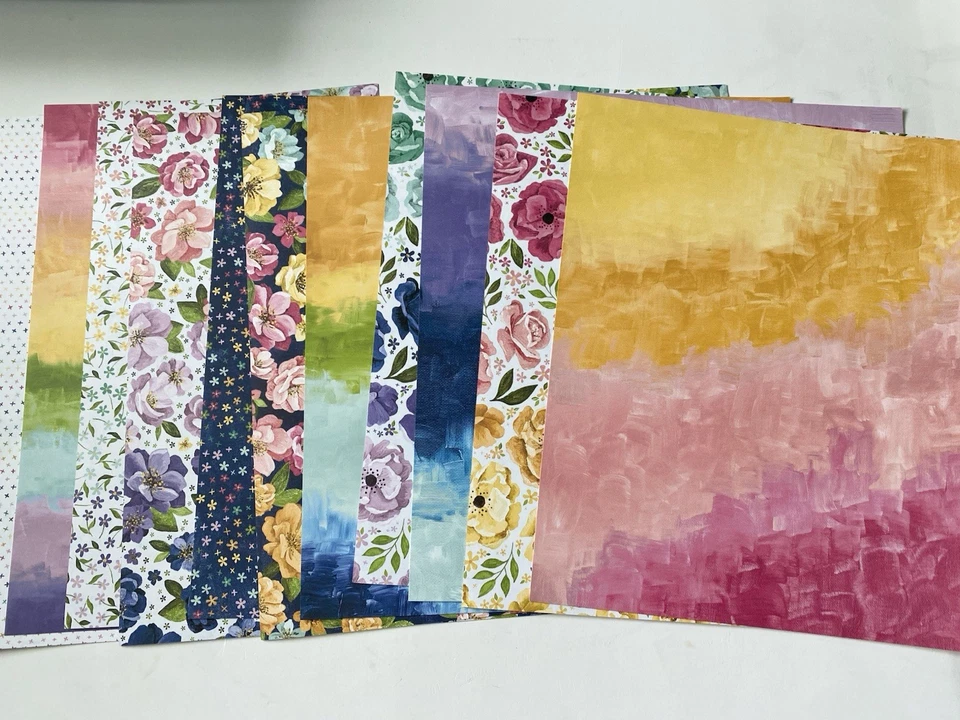 Stampin Up Hues Of Happiness 12x12  DSP - Image 1 of 3