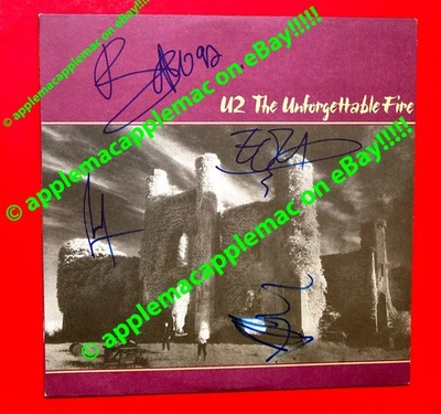 ÁLBUM FUEGO INOLVIDABLE FIRMADO EN PERSONA U2 - TODOS LOS 4 - RARO Foto 1 de 4