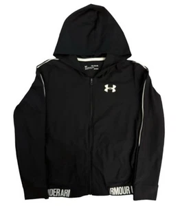 Under Armour | Youth Girls Black Zip Hooded Jacket | Size XL | NWOT - Picture 1 of 3