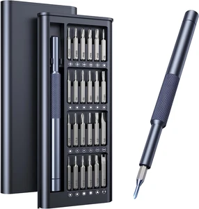 Set desarmador 25en1 precisione magnetica per telefono pc reloj lentis laptop - Foto 1 di 12