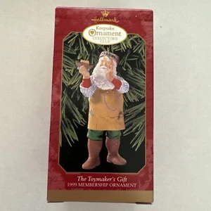 Hallmark Keepsake Ornament - The Toymaker’s Gift 1999 Collector’s Club - Picture 1 of 3