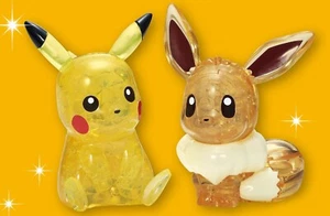 Crystal Puzzle: Pokemon - Pikachu & Eevee - JAPAN IMPORT - US SELLER - Picture 1 of 12