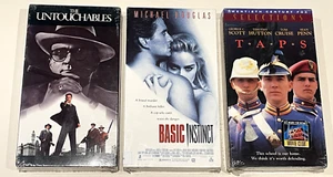 VHS BASIC INSTINCT UNTOUCHABLES T.A.P.S. SEALED - Picture 1 of 8