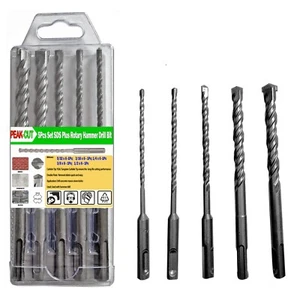 Set 5 pezzi/8 pezzi SDS Plus punte per trapano punta in metallo duro punta rotativa trapano muratore mattoni - Foto 1 di 20