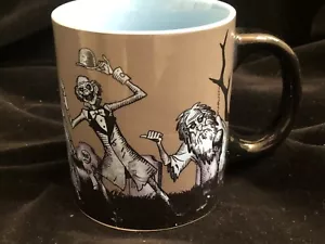 NUOVA TAZZA CAFFÈ DISNEY THE HAUNTED MANSION HITCHHIKING GHOSTS 4"D 5"H COME NUOVA - Foto 1 di 6