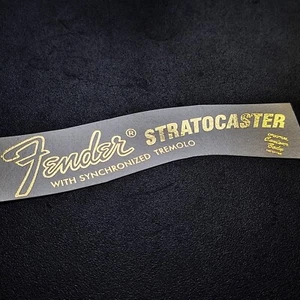 Strat Decal Solid Gold Fender 70s Style Ultra-hi-res NEW - Picture 1 of 1
