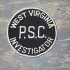 WV Vintage West Virginia Public Service Commission Investigator Patch 4?
