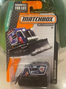 Matchbox MBX Explorers Blizzard Buster 104/125 Blu & Rosso - Foto 1 di 1