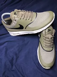 Nike Air Max Thea Shoes Khaki Green Trainers Size UK 6 EUR 40 - Picture 1 of 13