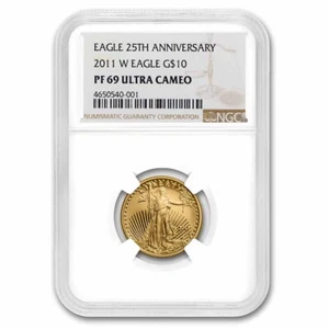 2011-W 1/4 oz Proof American Gold Eagle PF-69 NGC - Picture 1 of 3